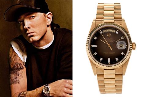 eminem interview rolex watch|Eminem g shock collection.